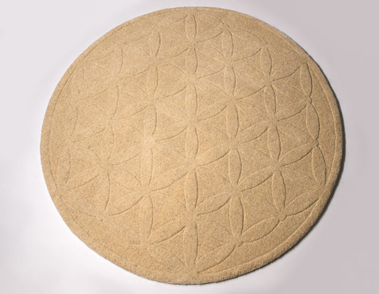 Tapis tufté main - Fleur de vie